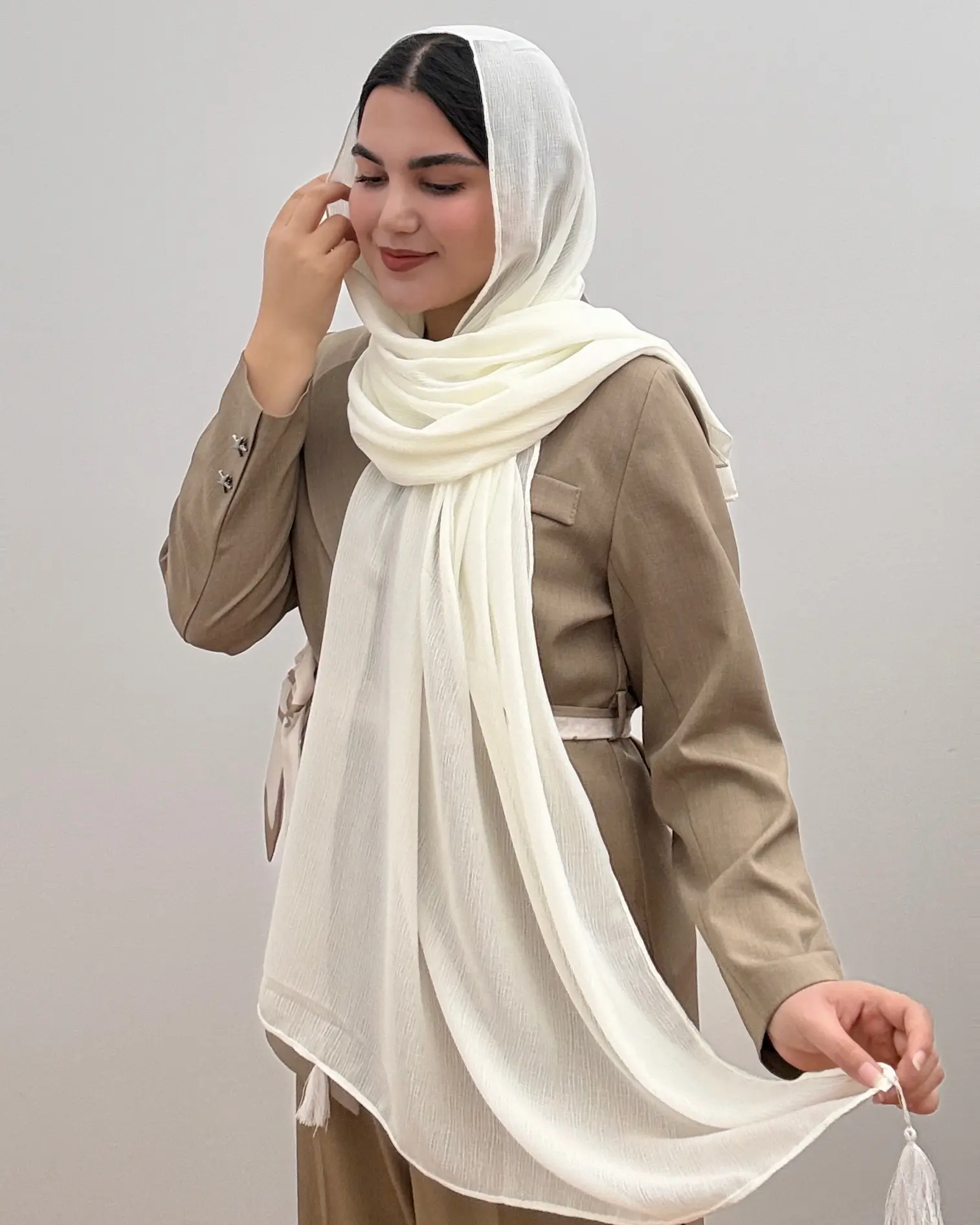 شال حریر مدل درختی